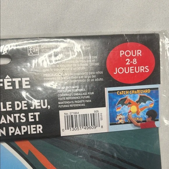 Pokémon Catch Charizard Kids Party Game 2014 Pin the Tail on The Donkey - Picture 4 of 6